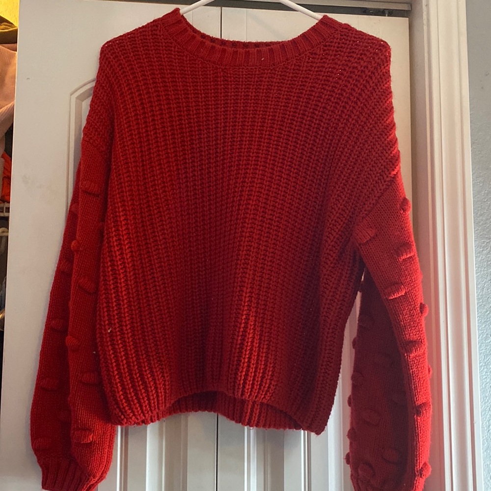 puff sleeve sweater